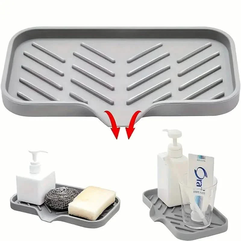 Silicone Sink Organizer Tray – Non-Food Contact Soap Holder DailySale