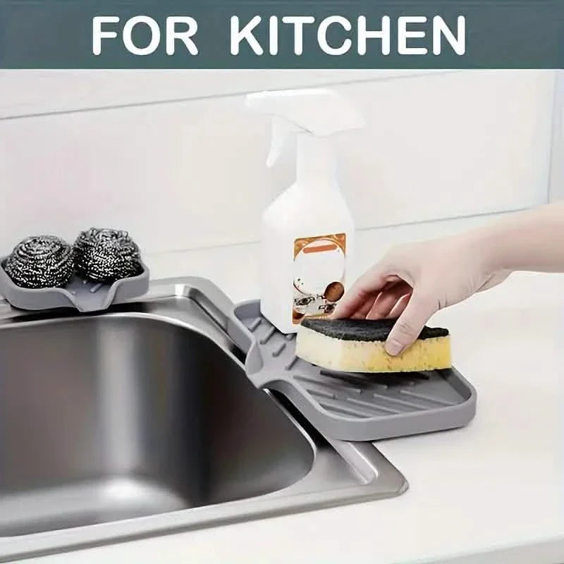 Silicone Sink Organizer Tray – Non-Food Contact Soap Holder DailySale