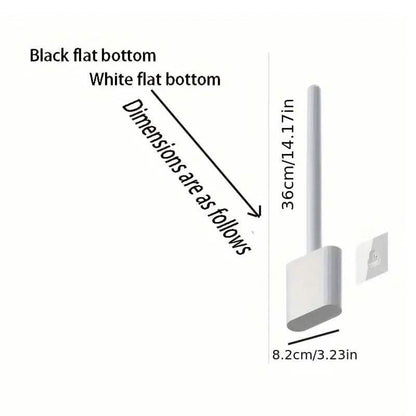 Silicone Toilet Brush with Long Holder Set DailySale