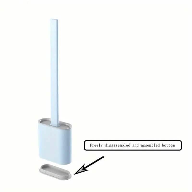 Silicone Toilet Brush with Long Holder Set DailySale