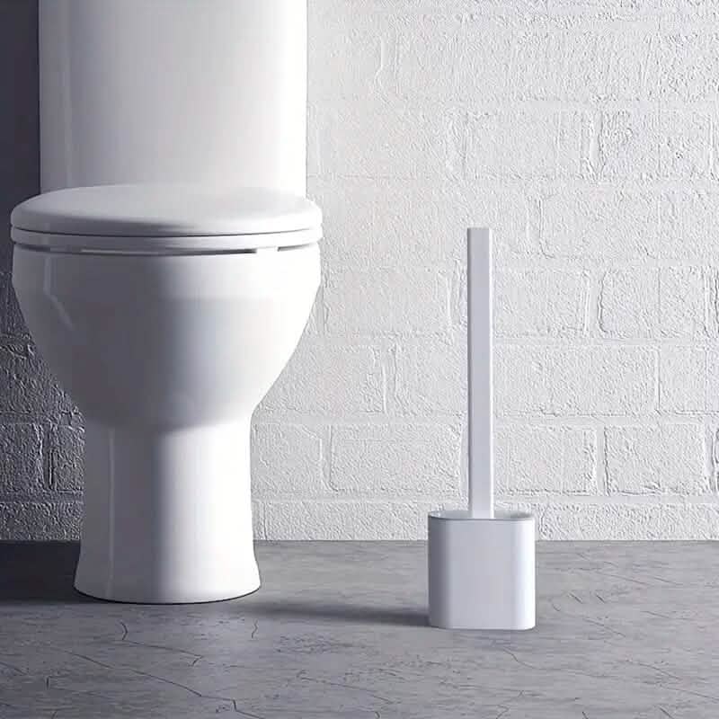 Silicone Toilet Brush with Long Holder Set DailySale