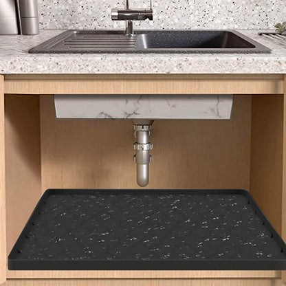 Silicone Under Sink Mat Liner with Drain Hole DailySale