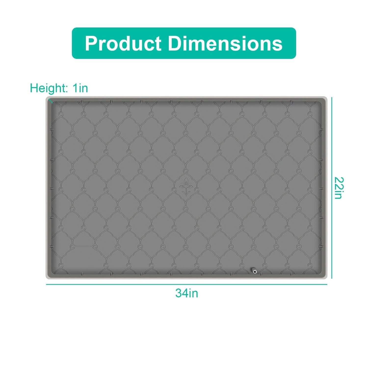 Silicone Under Sink Mat Liner with Drain Hole DailySale
