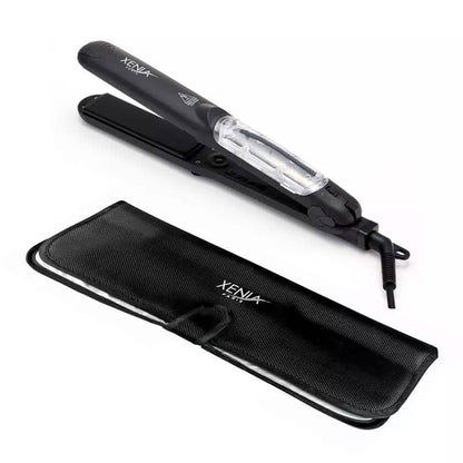 Silk Steam 1.25" Ceramic Steamer Flat Iron with Protective Heat Station Mat DailySale