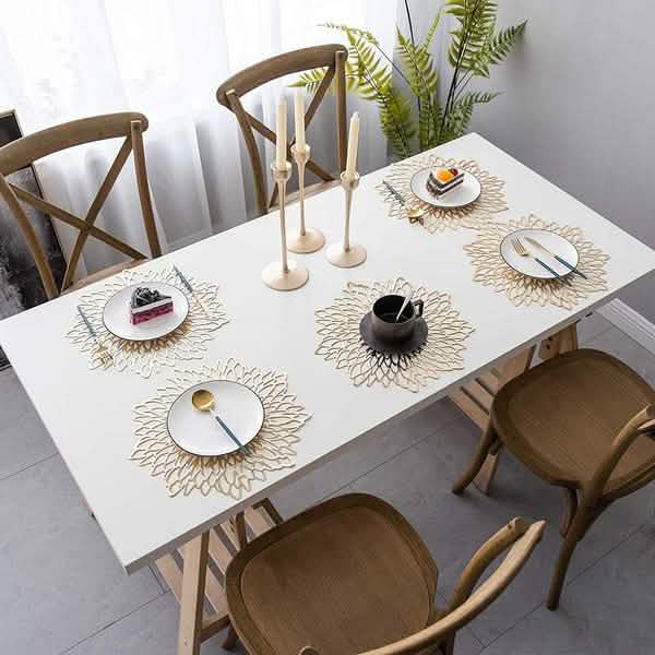 Silver and Gold Decorative Placemats DailySale