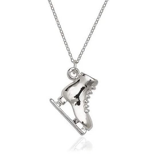 Silver Filled High Polish Finsh Skatecharm and Chain DailySale