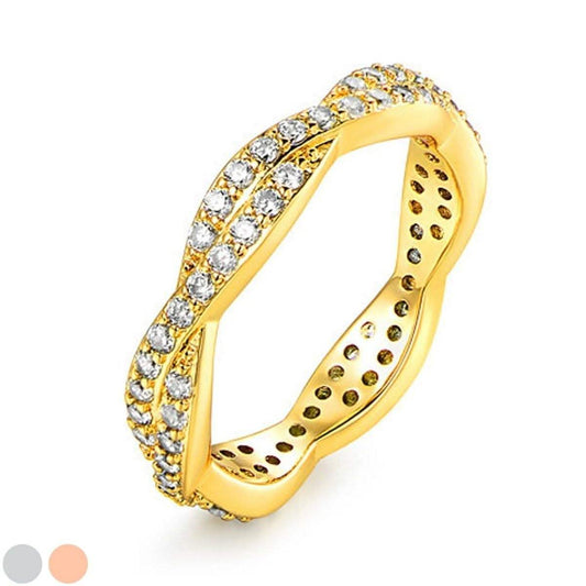 Silvertwist Ring - Assorted Colors and Sizes DailySale