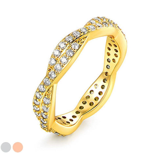 Silvertwist Ring - Assorted Colors and Sizes DailySale
