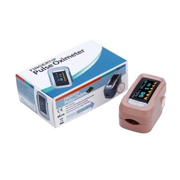 Simple Finger Pulse Oximeter Blood Pressure Monitor Heart Rate Portable DailySale