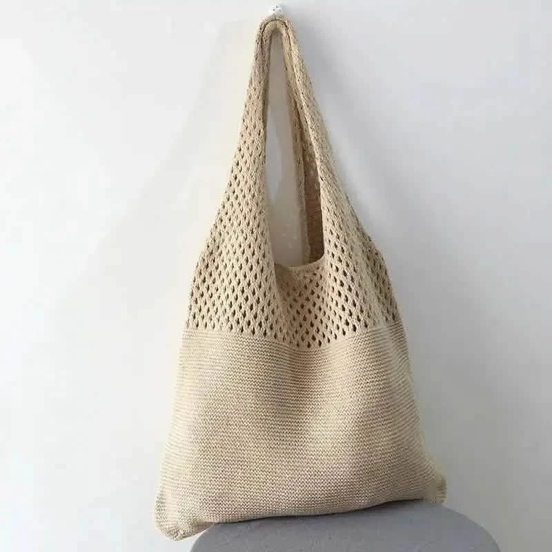 Simple Retro Hollow Crochet Bag DailySale