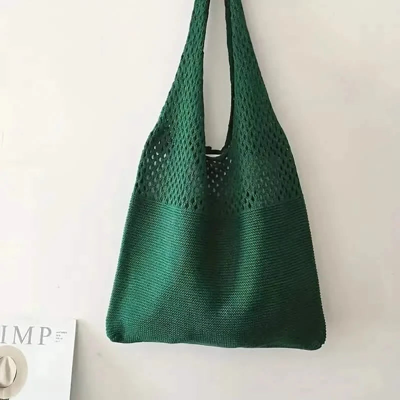 Simple Retro Hollow Crochet Bag DailySale