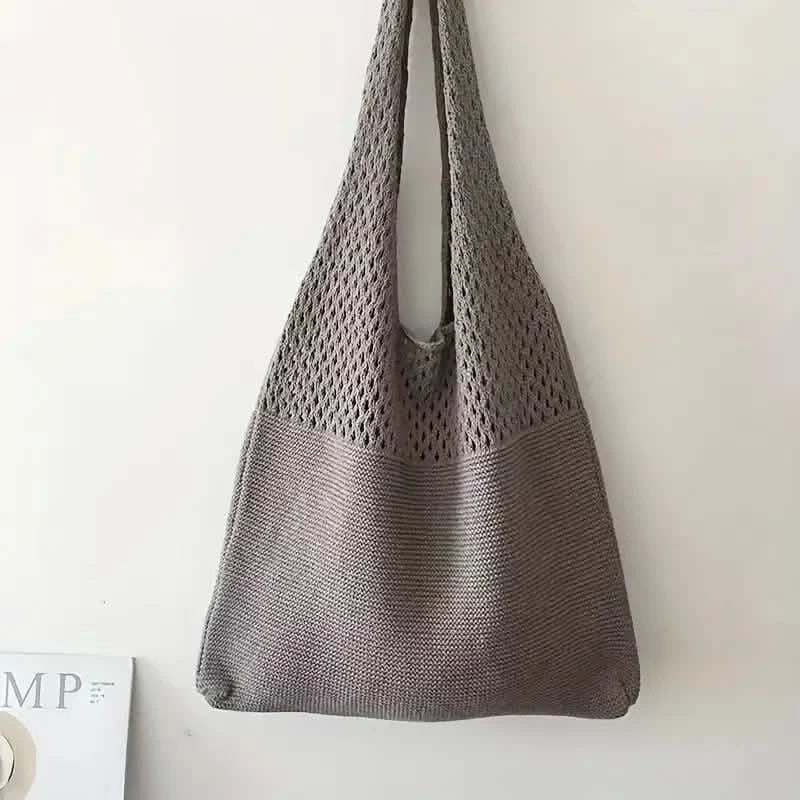 Simple Retro Hollow Crochet Bag DailySale