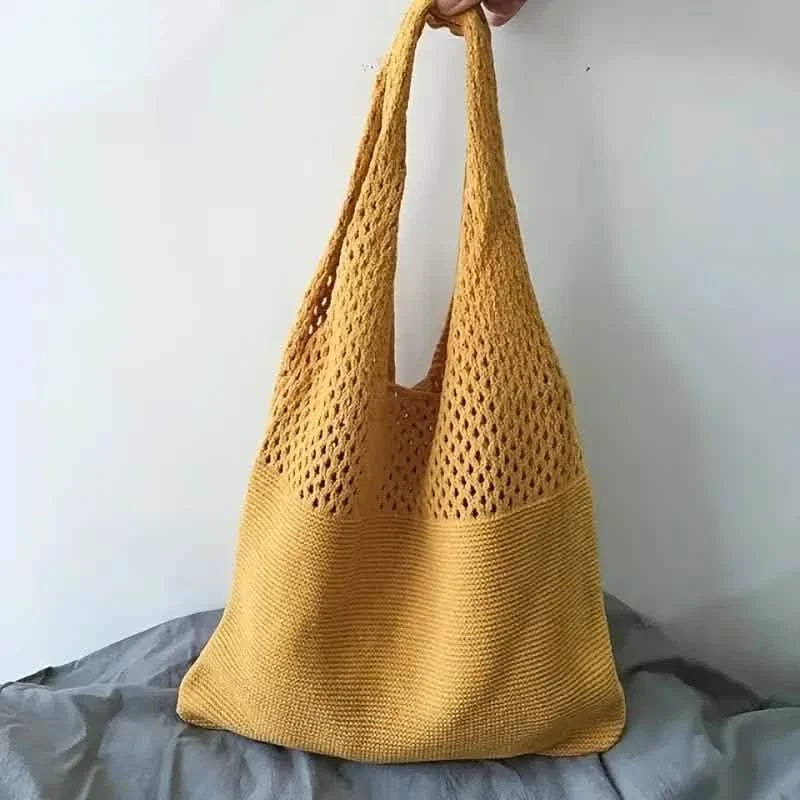 Simple Retro Hollow Crochet Bag DailySale