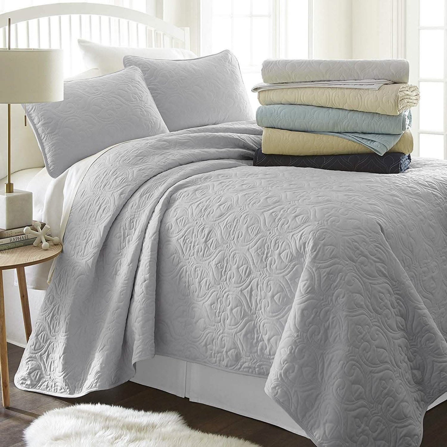 Simply Soft Quilted Coverlet Set - Assorted Styles DailySale