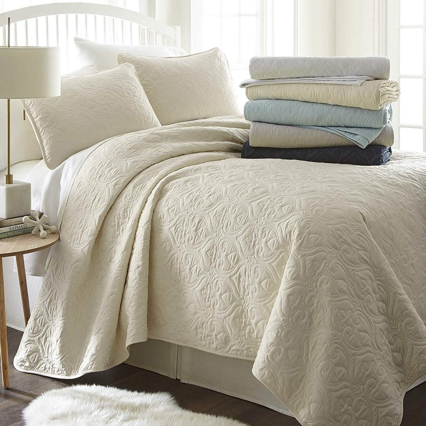 Simply Soft Quilted Coverlet Set - Assorted Styles DailySale