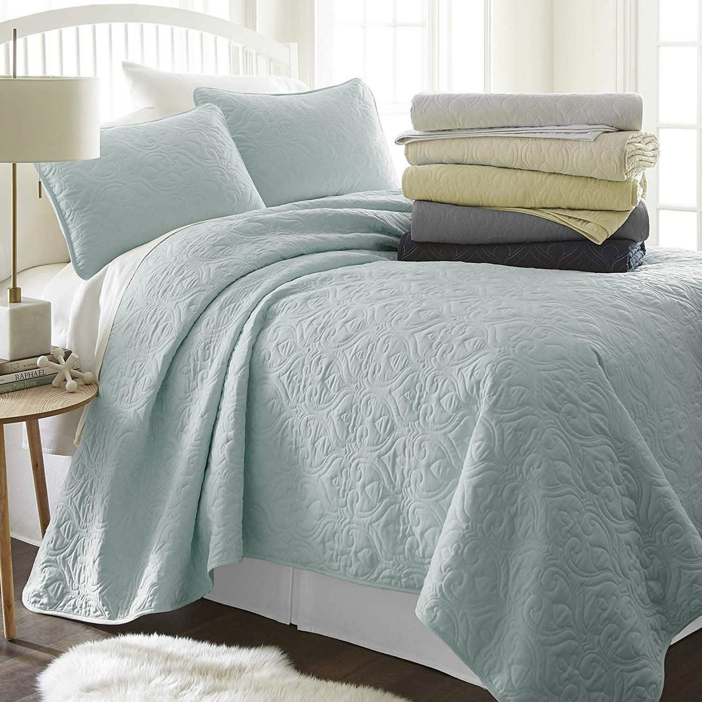 Simply Soft Quilted Coverlet Set - Assorted Styles DailySale