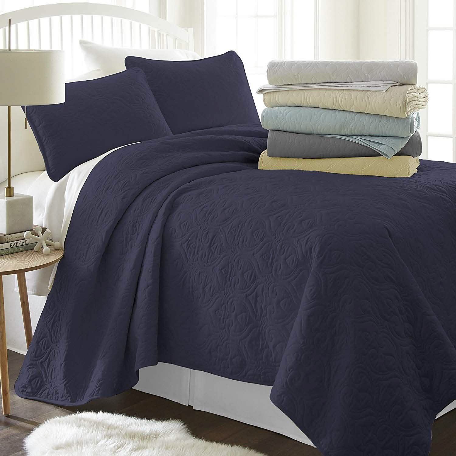Simply Soft Quilted Coverlet Set - Assorted Styles DailySale
