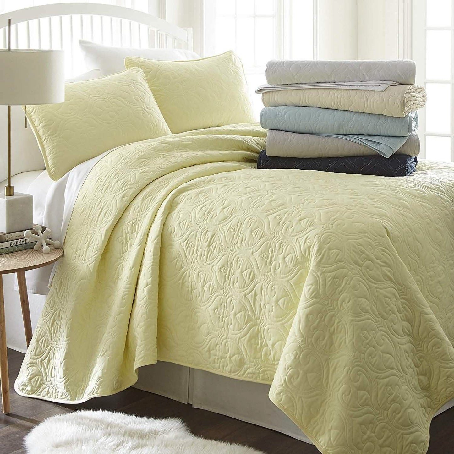 Simply Soft Quilted Coverlet Set - Assorted Styles DailySale