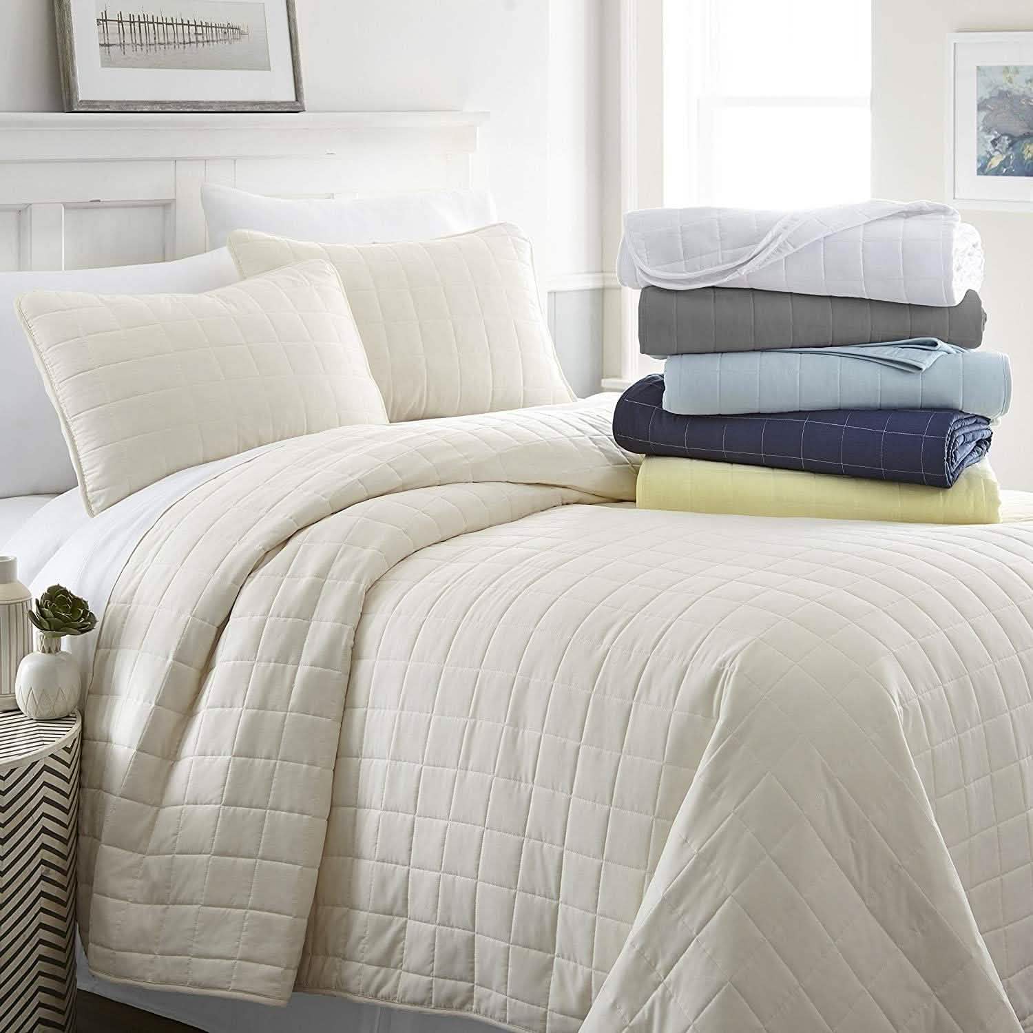 Simply Soft Quilted Coverlet Set - Assorted Styles DailySale