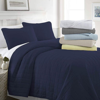Simply Soft Quilted Coverlet Set - Assorted Styles DailySale