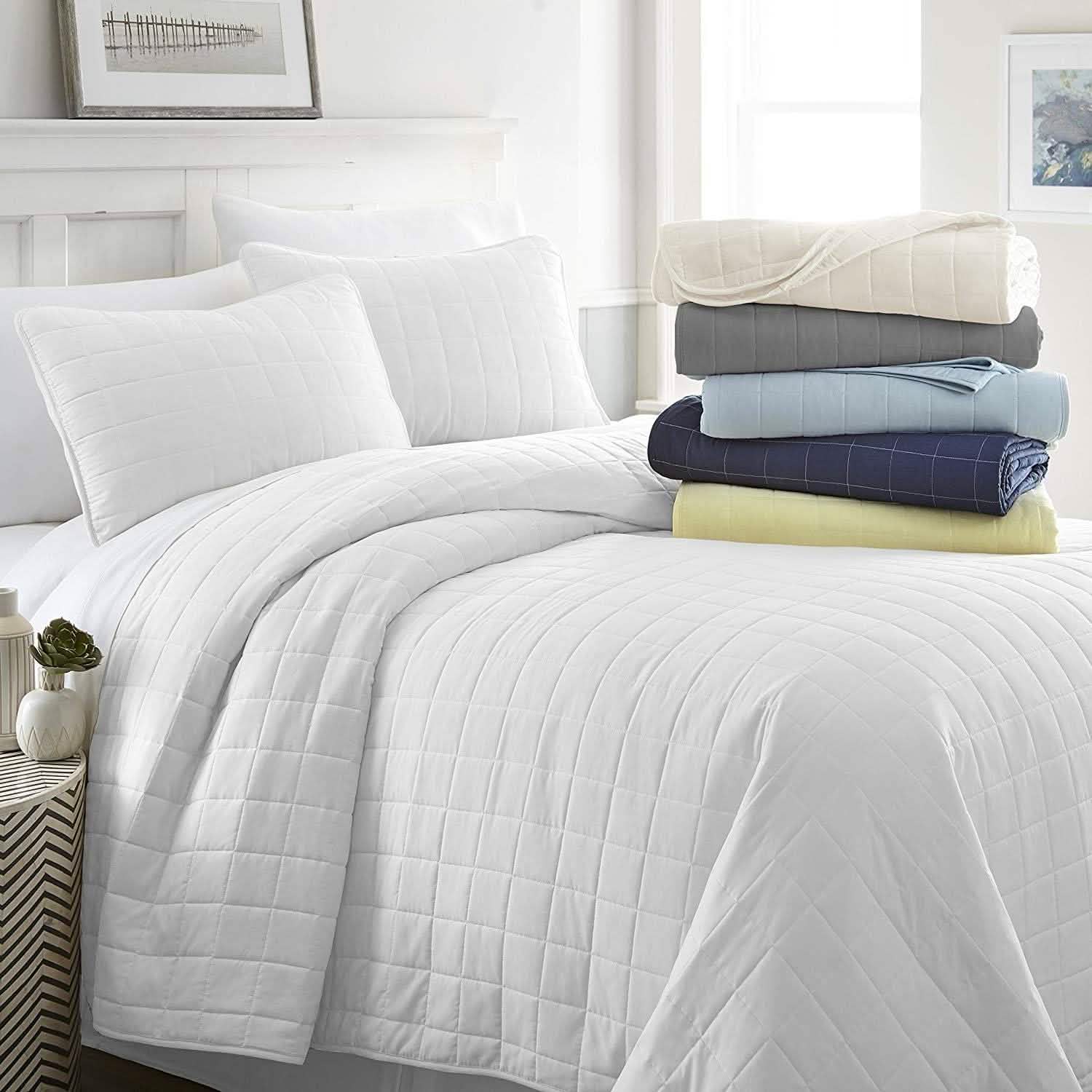 Simply Soft Quilted Coverlet Set - Assorted Styles DailySale