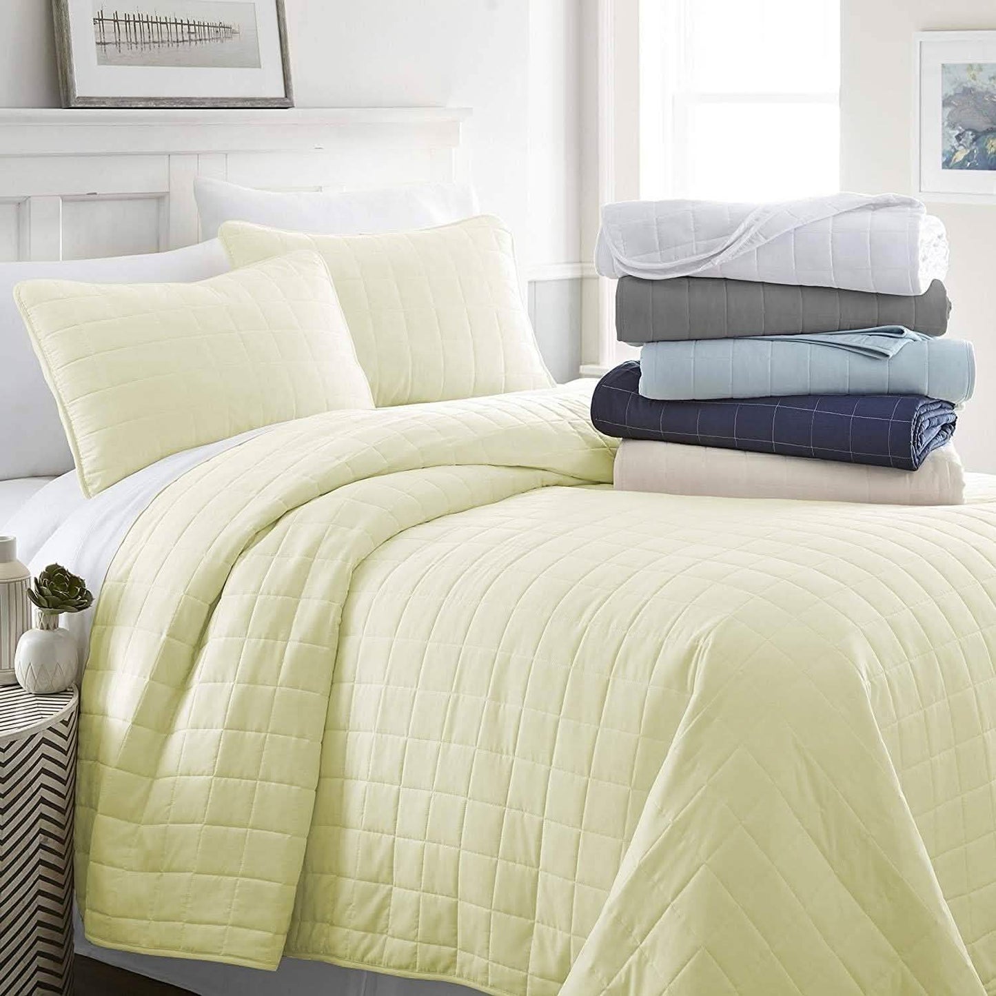 Simply Soft Quilted Coverlet Set - Assorted Styles DailySale