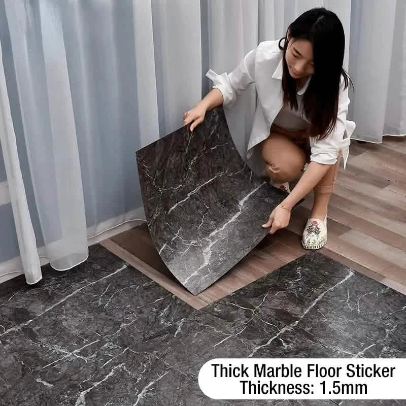 Simulated Thick Marble Tile Floor Self-adhesive Sticker DailySale
