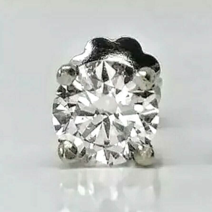 Single 0.40CT Real Genuine Diamond Stud Earring 14k Solid Gold Wow DailySale
