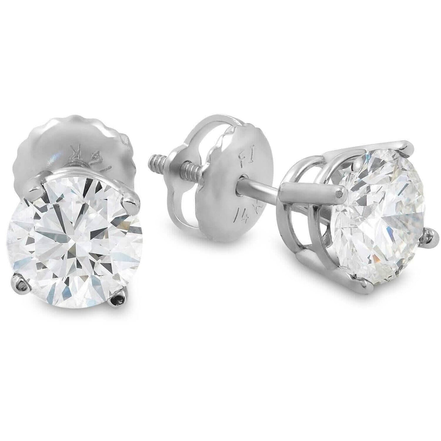 Single 0.40CT Real Genuine Diamond Stud Earring 14k Solid Gold Wow DailySale