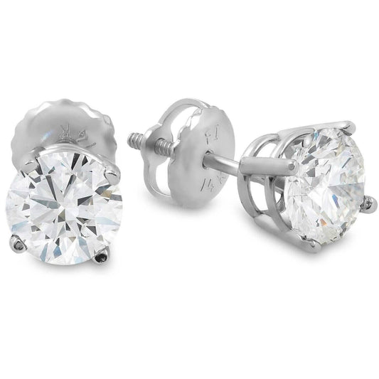 Single 0.40CT Real Genuine Diamond Stud Earring 14k Solid Gold Wow DailySale