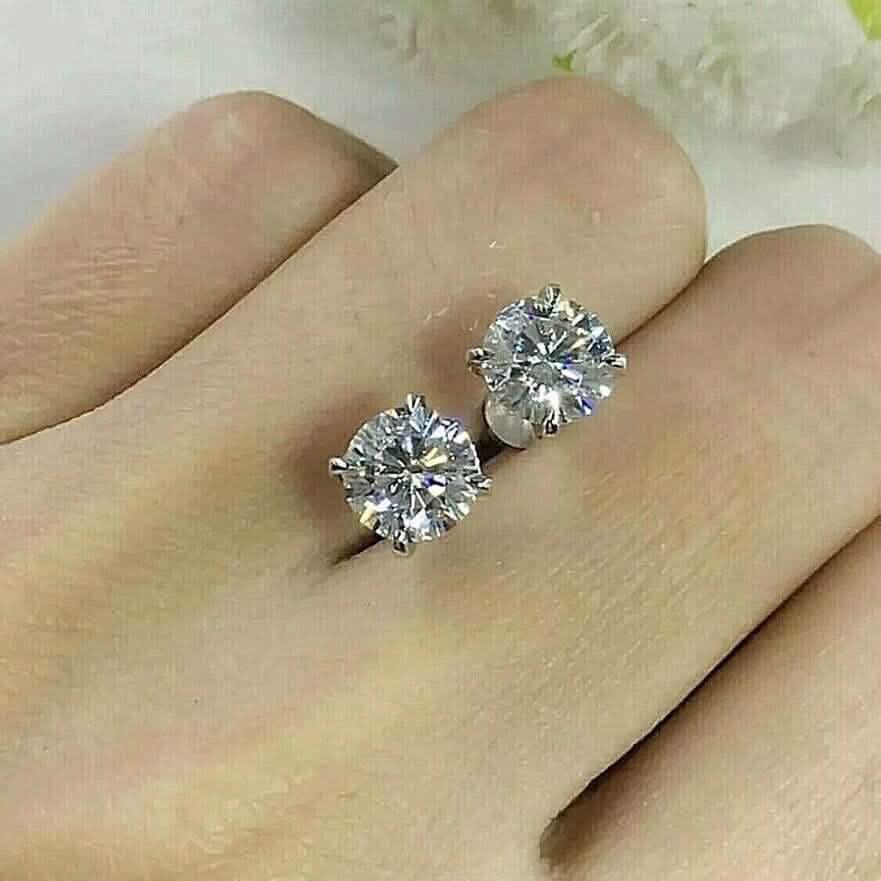 Single 0.40CT Real Genuine Diamond Stud Earring 14k Solid Gold Wow DailySale