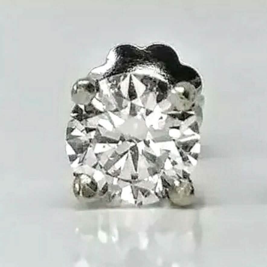 Single 0.40CT Real Genuine Diamond Stud Earring 14k Solid Gold Wow DailySale