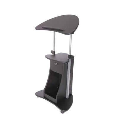 Sit-to-Stand Rolling Adjustable Laptop Cart with Storage DailySale