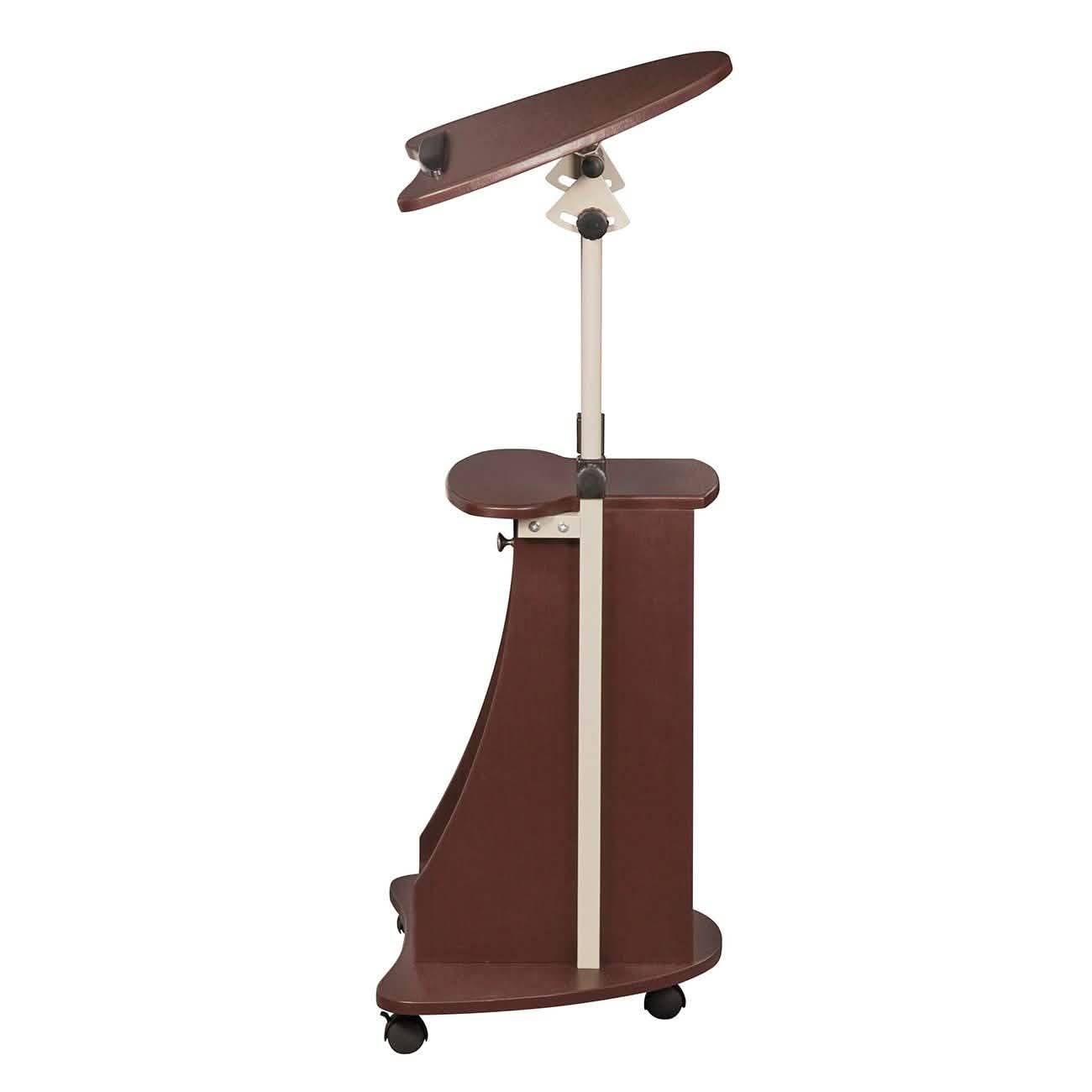 Sit-to-Stand Rolling Adjustable Laptop Cart with Storage DailySale
