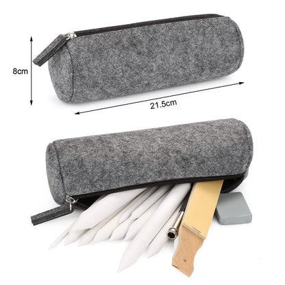 Sketch Drawing Tools Blending Stumps Set Sandpaper Pencil Sharpeners Erasers Bag DailySale