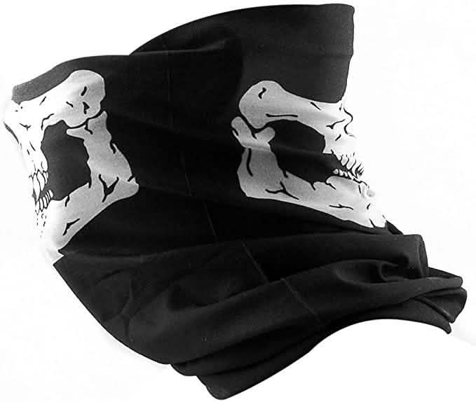 Skull Face Bandana Mask and Neck Gaiter DailySale