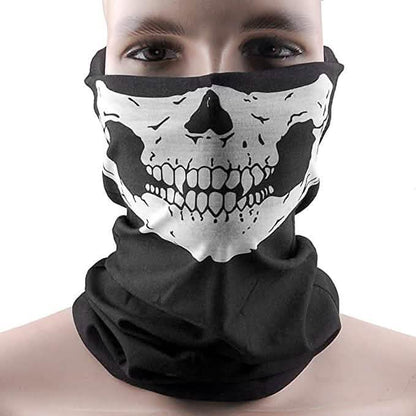 Skull Face Bandana Mask and Neck Gaiter DailySale