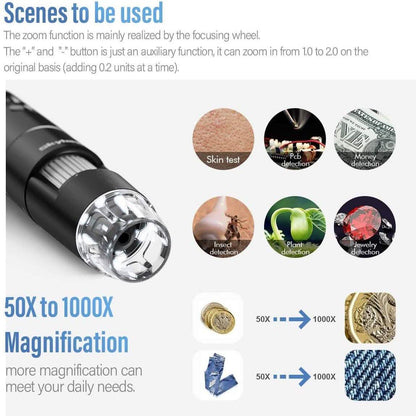 Skybasic 50X to 1000X WiFi Handheld Zoom Endoscopic Camera DailySale
