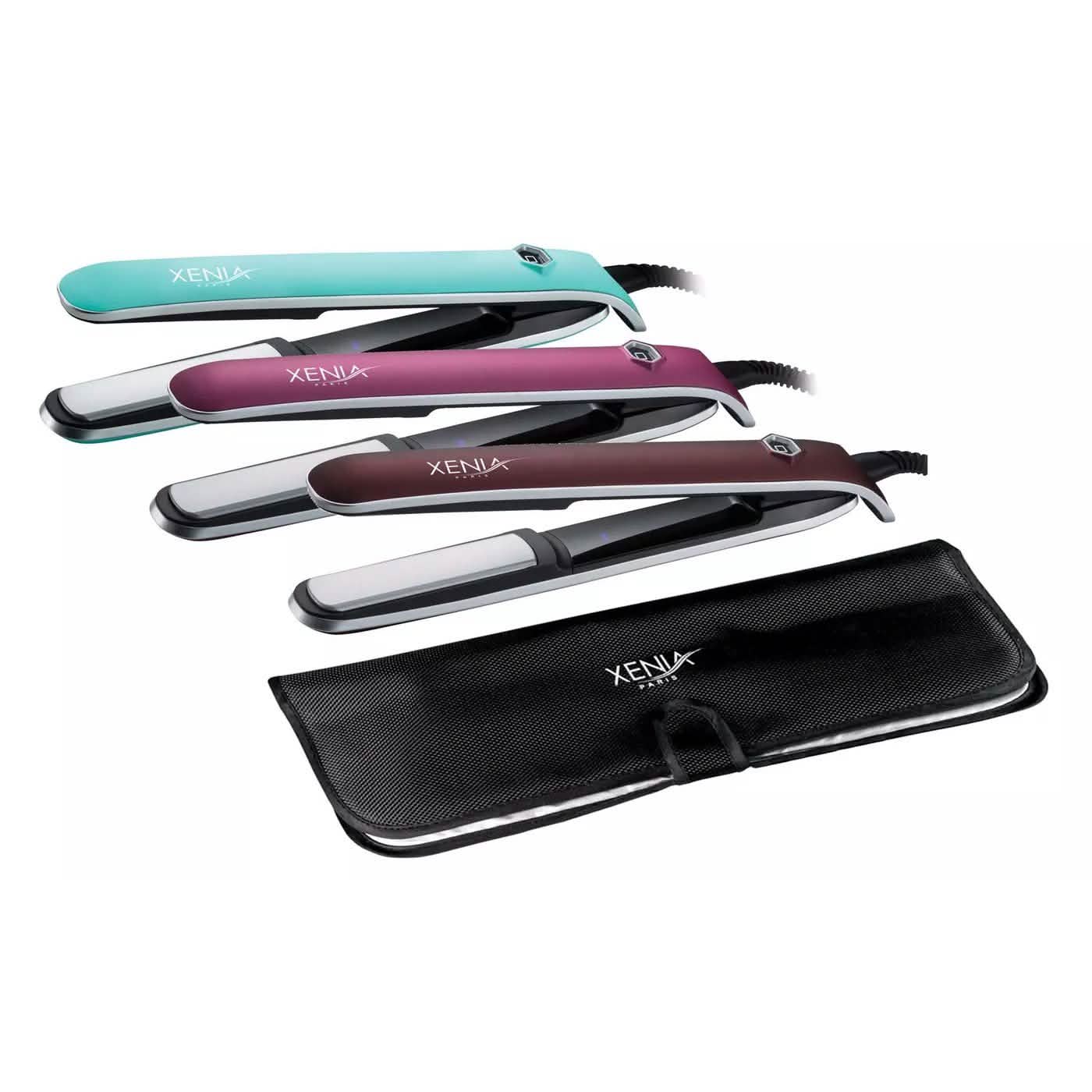 Sleek 1" Professional Ceramic Flat Iron with Protective Heat Station Mat DailySale