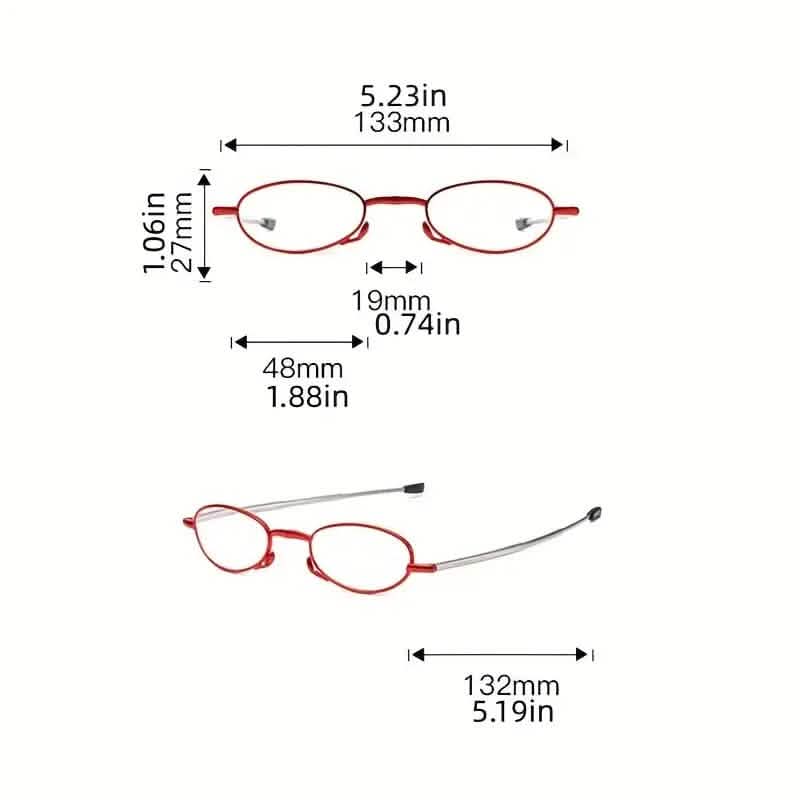 Sleek Folding Reading Glasses with Anti-Blue Light Protection DailySale