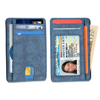 Slim Minimalist Front Pocket RFID Blocking Leather Wallets for Men Women DailySale