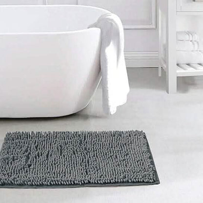 Slip-Resistant Shag Anna Chenille Soft Absorbent Bath Mat Bathroom Rug 17" x 24" DailySale