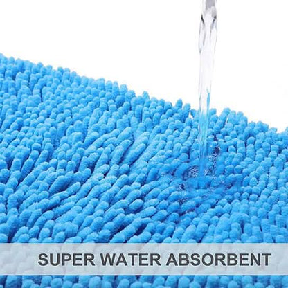 Slip-Resistant Shag Anna Chenille Soft Absorbent Bath Mat Bathroom Rug 17" x 24" DailySale