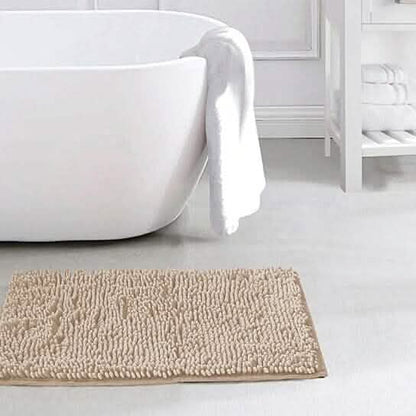 Slip-Resistant Shag Anna Chenille Soft Absorbent Bath Mat Bathroom Rug 17" x 24" DailySale