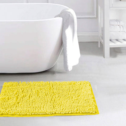 Slip-Resistant Shag Anna Chenille Soft Absorbent Bath Mat Bathroom Rug 17" x 24" DailySale