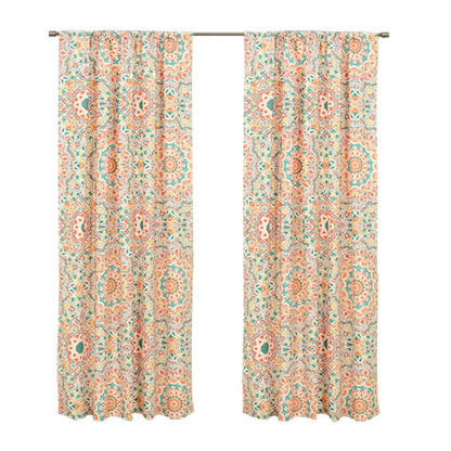 2-Piece Set: Sloane Street Cozumel Medallion Window Curtain Panel Pair DailySale