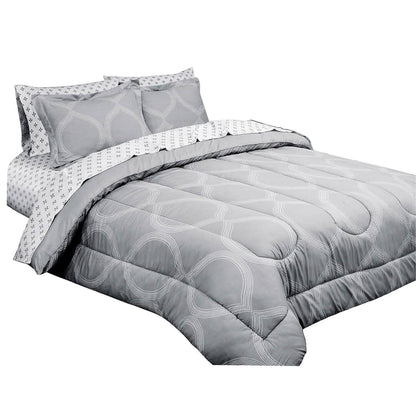 Sloane Street Ogee Bed in a Bag with Solid Reverse Comforter DailySale