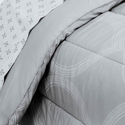 Sloane Street Ogee Bed in a Bag with Solid Reverse Comforter DailySale