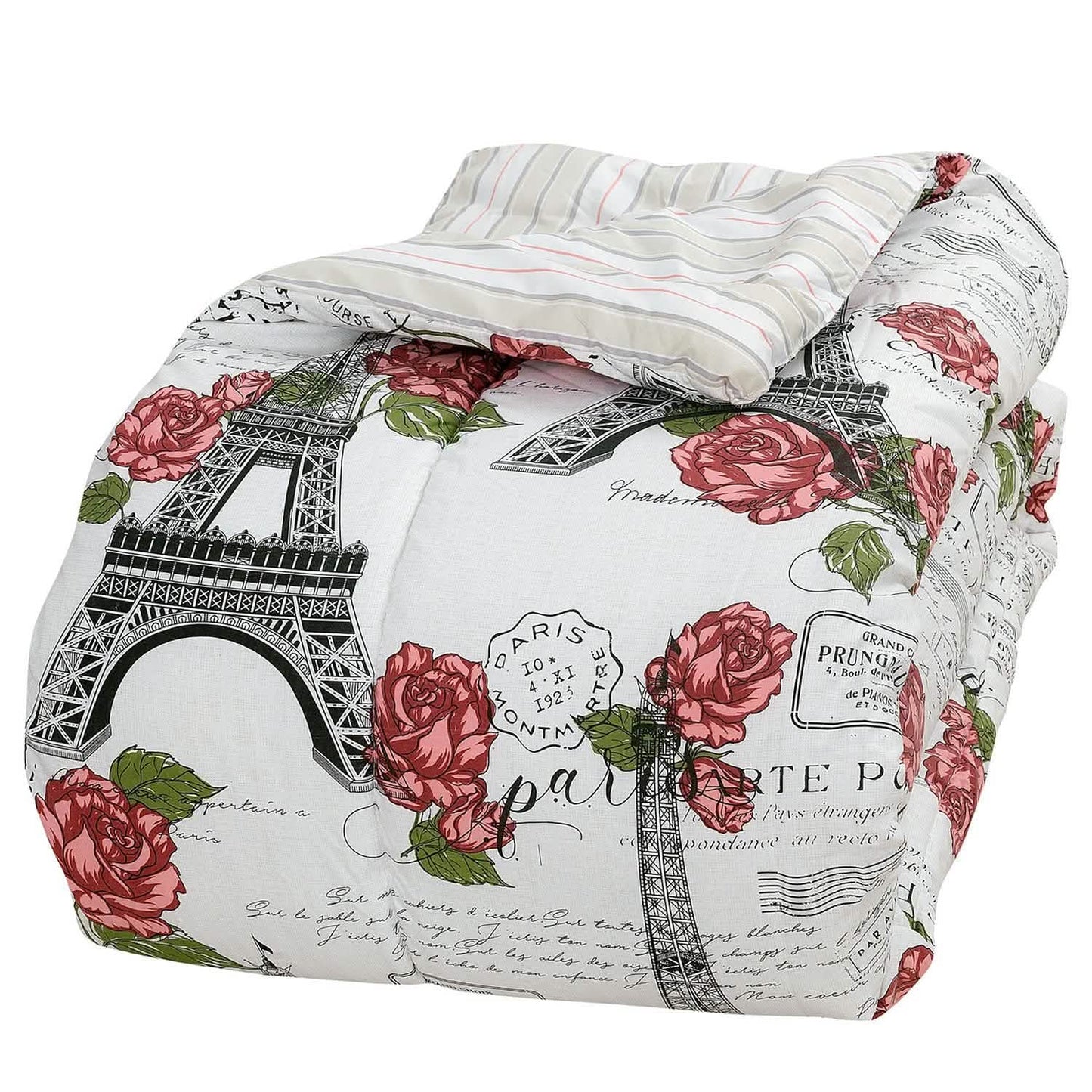 Sloane Street Paris Rose Eiffel Tower Reversible Bed in a Bag DailySale