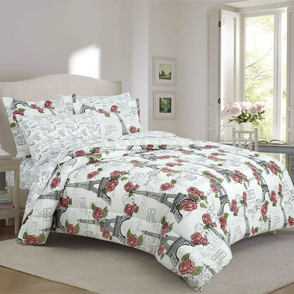 Sloane Street Paris Rose Eiffel Tower Reversible Bed in a Bag DailySale